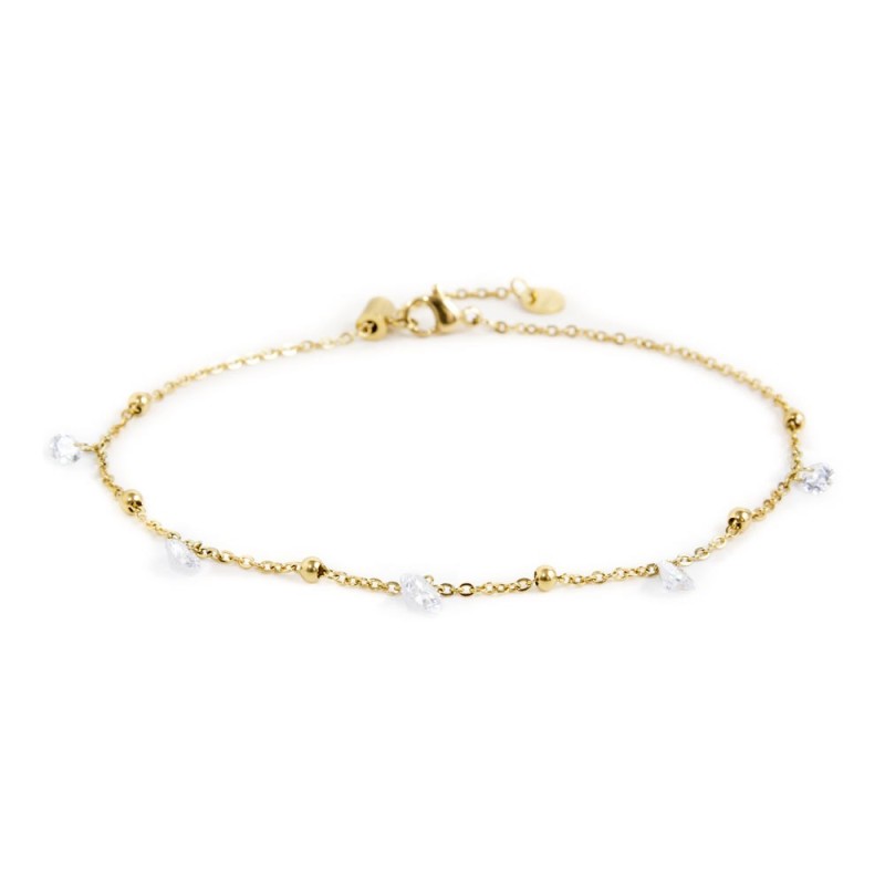 Cavigliera zirconi e sfere