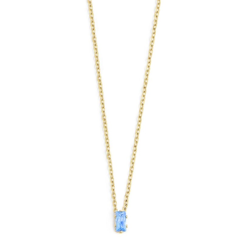 COLLANA 44CM CON CUBIC ZIRCONIA BAUGETTE