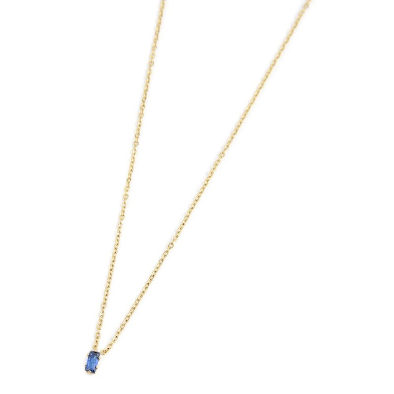 COLLANA 44CM CON CUBIC ZIRCONIA BAUGETTE