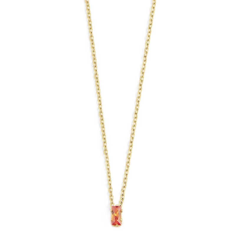 COLLANA 44CM CON CUBIC ZIRCONIA BAUGETTE