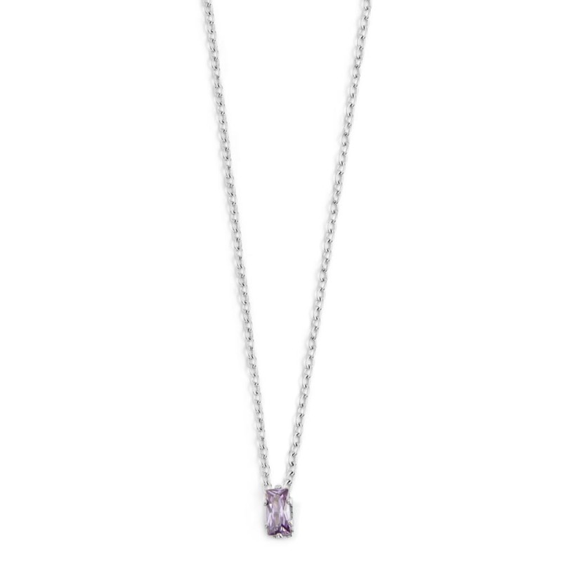 COLLANA 44CM CON CUBIC ZIRCONIA BAUGETTE
