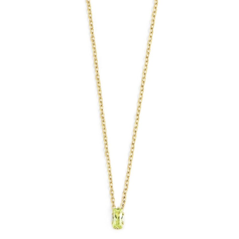 COLLANA 44CM CON CUBIC ZIRCONIA BAUGETTE