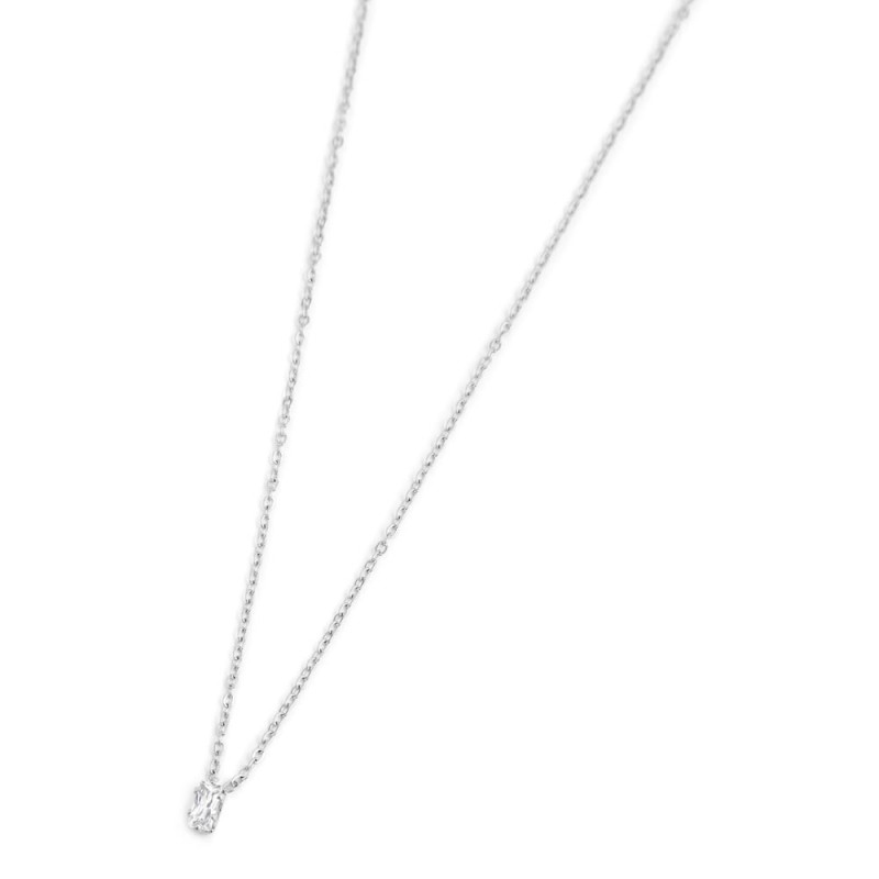 COLLANA 44CM CON CUBIC ZIRCONIA BAUGETTE