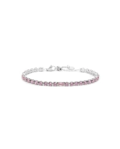 Bracciale tennis 4mm con zircone centrale