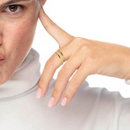 Anello doppia fascia sezione rettangolare