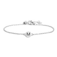 Bracciale con lettera smaltata