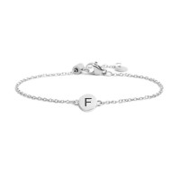 Bracciale con lettera smaltata