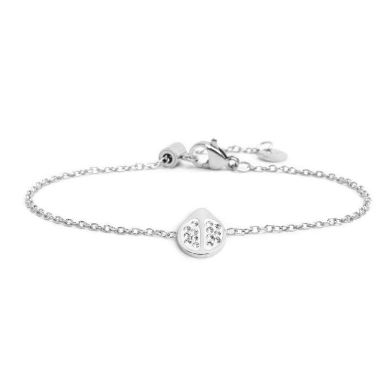 Bracciale coccinella con cristalli