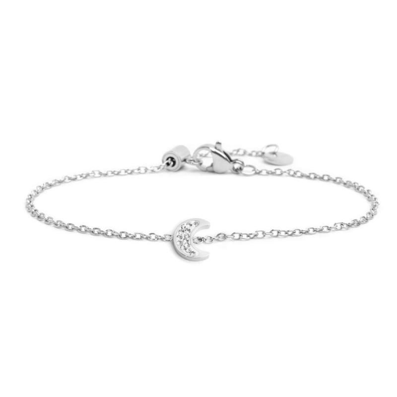 Bracciale luna con cristalli