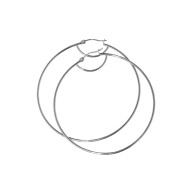 ORECCHINO ACCIAIO CERCHIO 63 MM