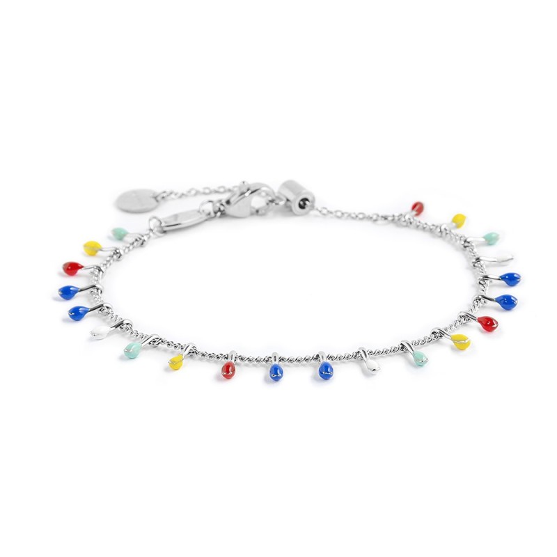 Bracciale con stella marina e bracciale con pendenti smaltati