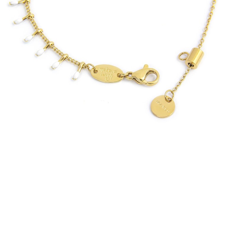 Bracciale con stella marina e bracciale con pendenti smaltati