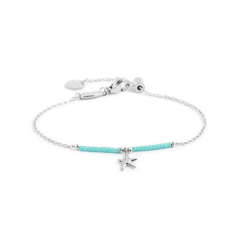 Bracciale con stella marina e bracciale con pendenti smaltati