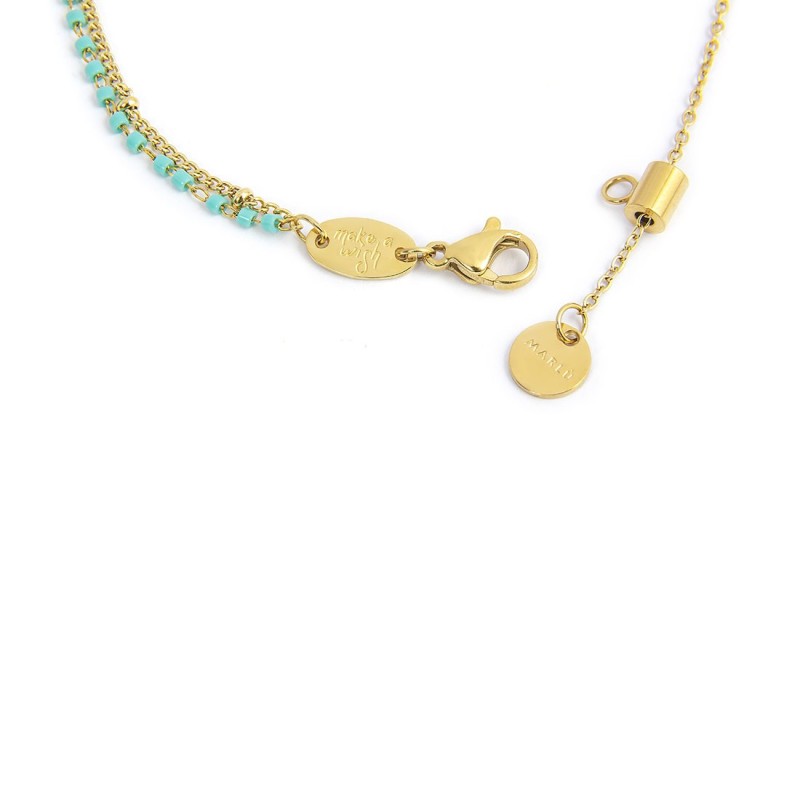 Bracciale con stella marina e bracciale con turchese