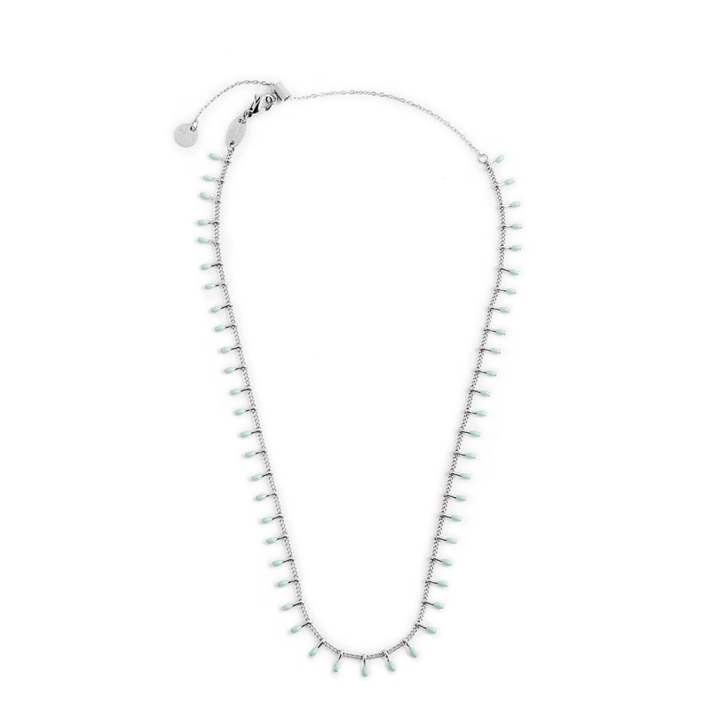 Collana pendenti turchesi e collana miyuki turchesi