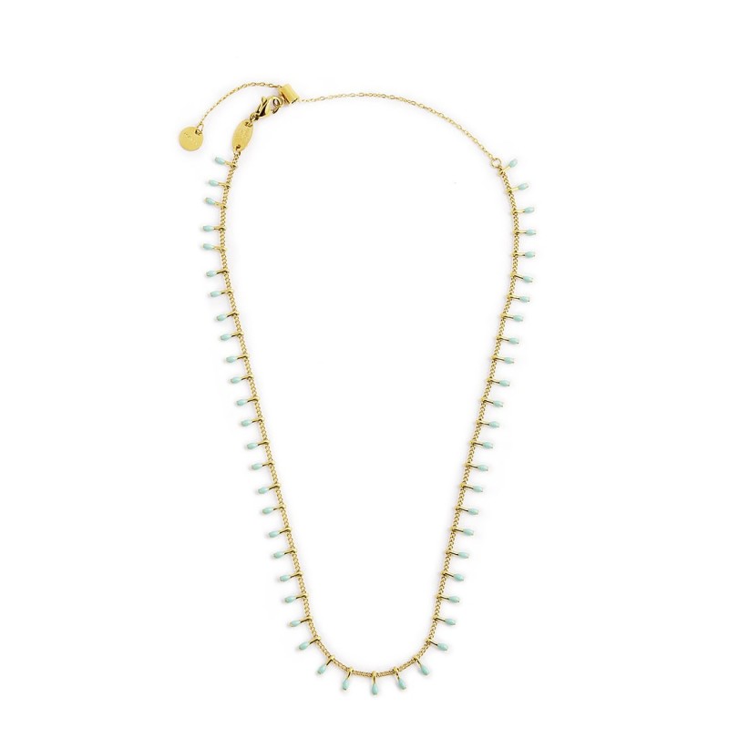 Collana pendenti turchesi e collana miyuki turchesi