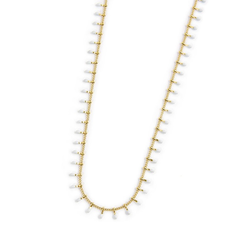 Collana pendenti turchesi e collana miyuki turchesi