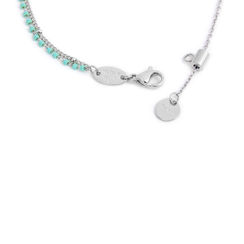 Collana pendenti turchesi e collana miyuki turchesi