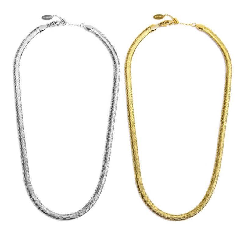 Collana snake e collana pendenti smaltati