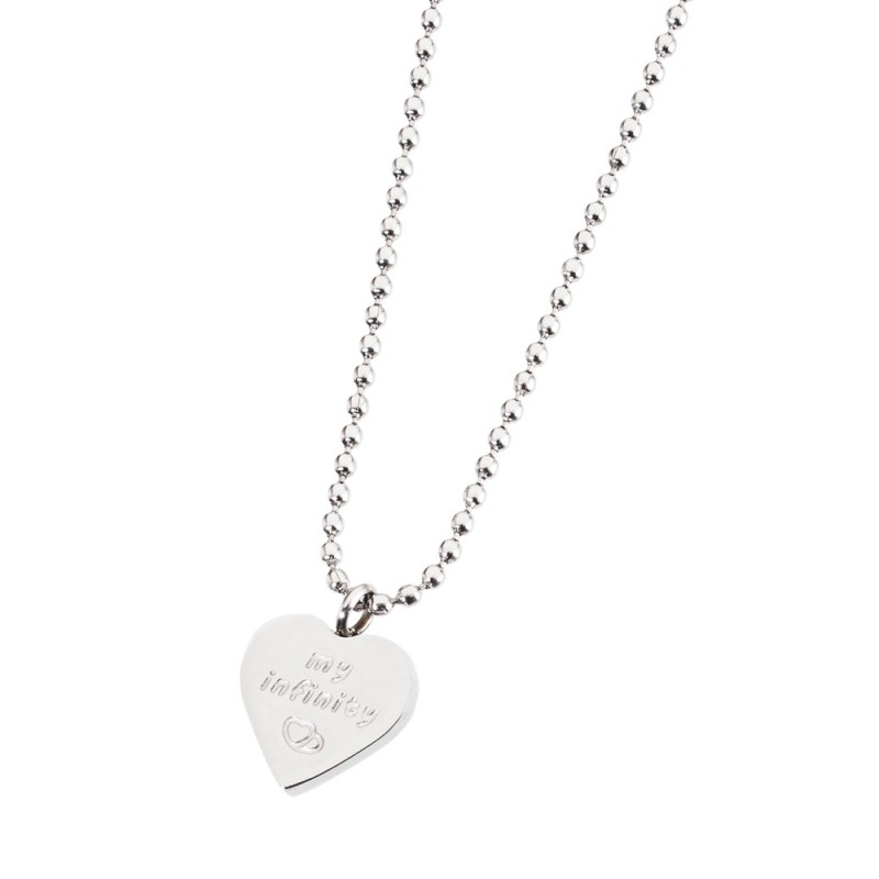 Collana con cuore pendente turchese