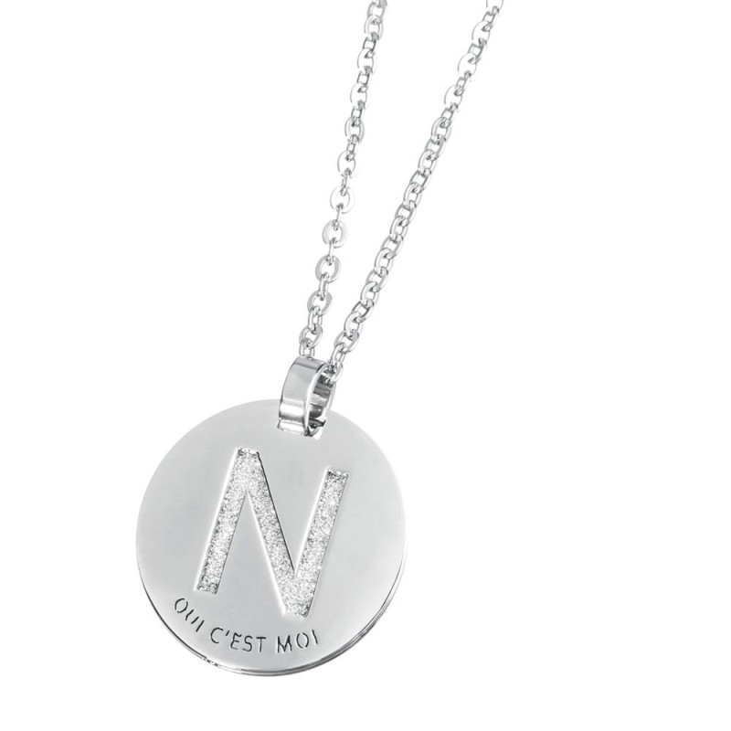 Collana con lettera cristalli