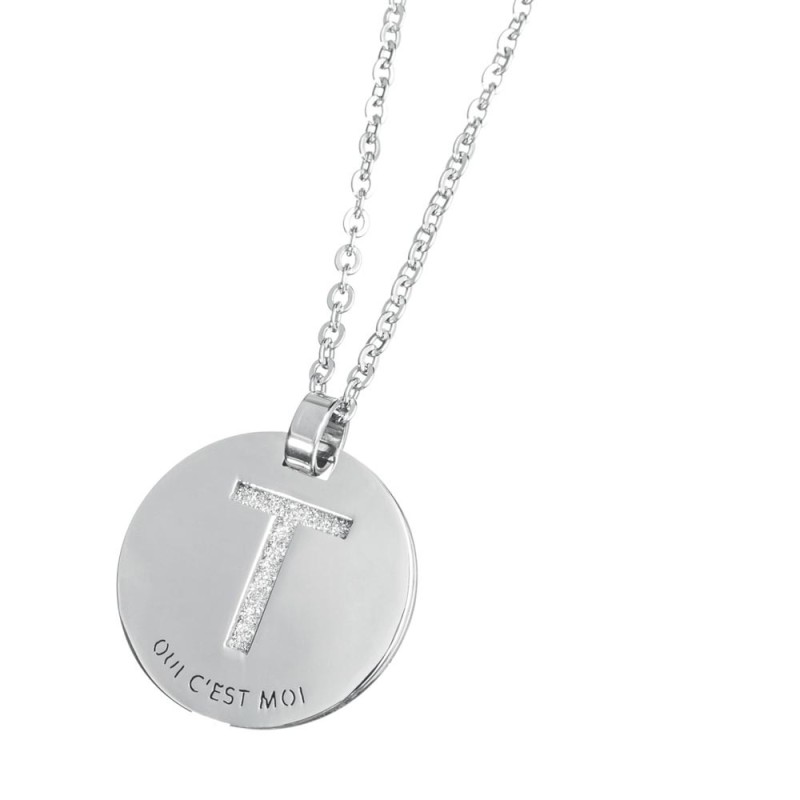 Collana con lettera cristalli
