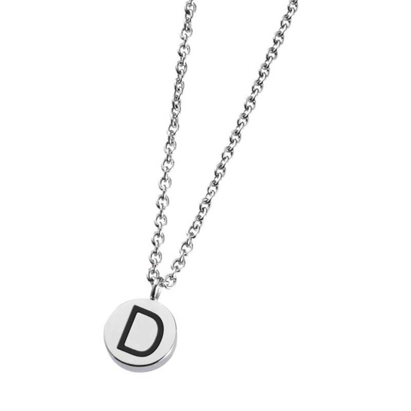Collana con lettera smaltata
