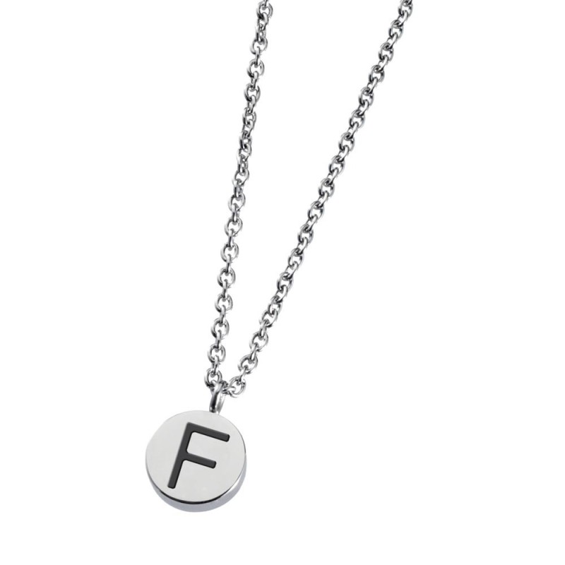 Collana con lettera smaltata