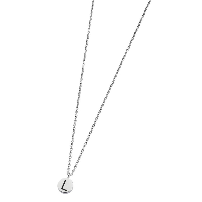 Collana con lettera smaltata