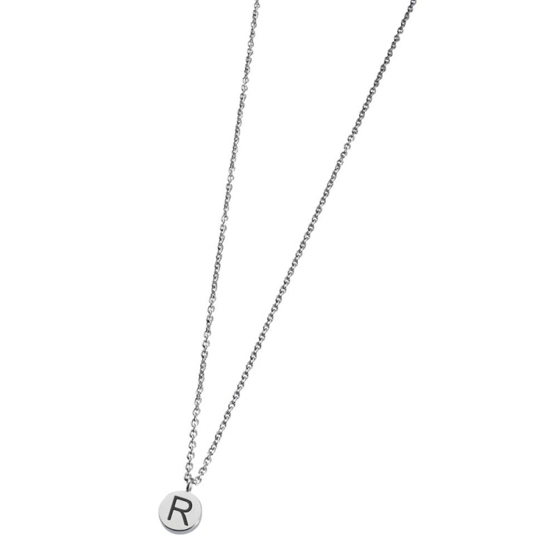 Collana con lettera smaltata
