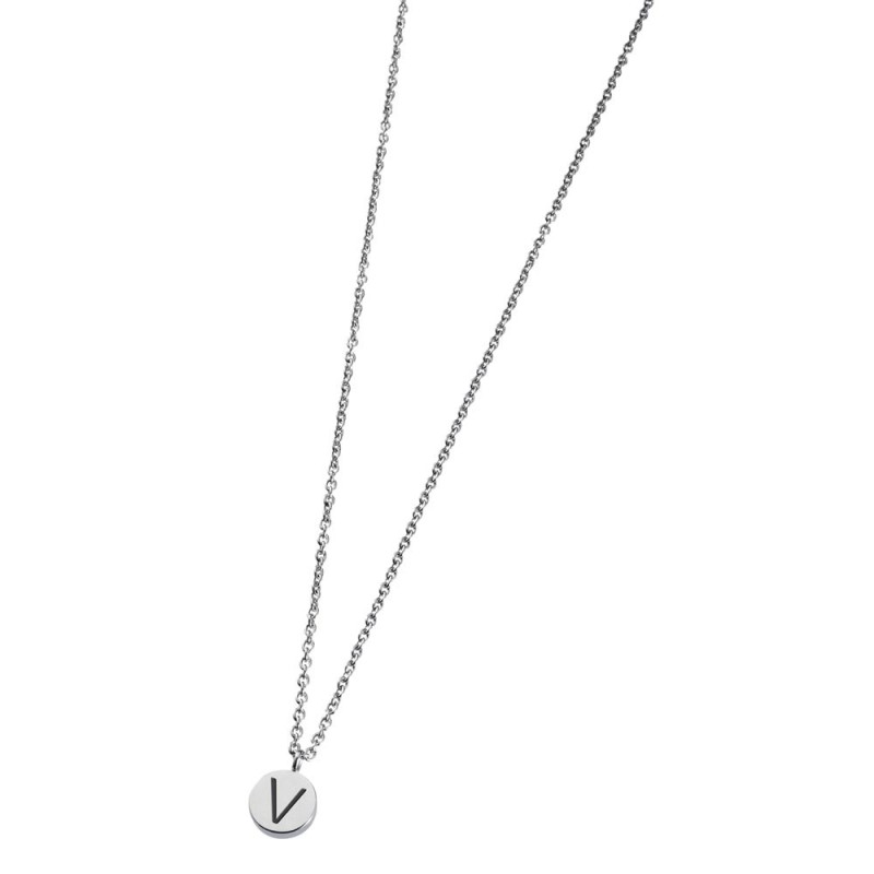 Collana con lettera smaltata